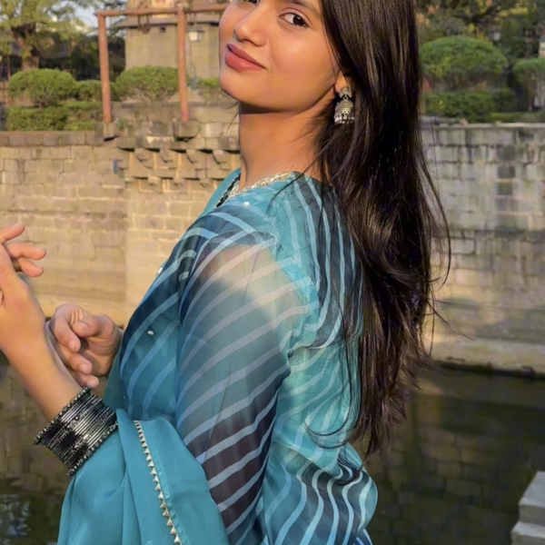 IMG_1570 Pure Organza Leheria Straight Suit Set
