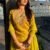 V Neck Embroidered Straight Suit Set