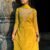 V Neck Embroidered Straight Suit Set