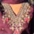 V Neck Embroidered Straight Suit Set