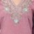 V Neck Embroidered Straight Suit Set