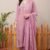 V Neck Embroidered Straight Suit Set