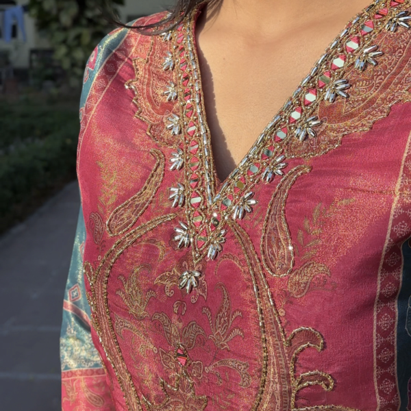 Tissue Shimmer Pakistani Suit Set