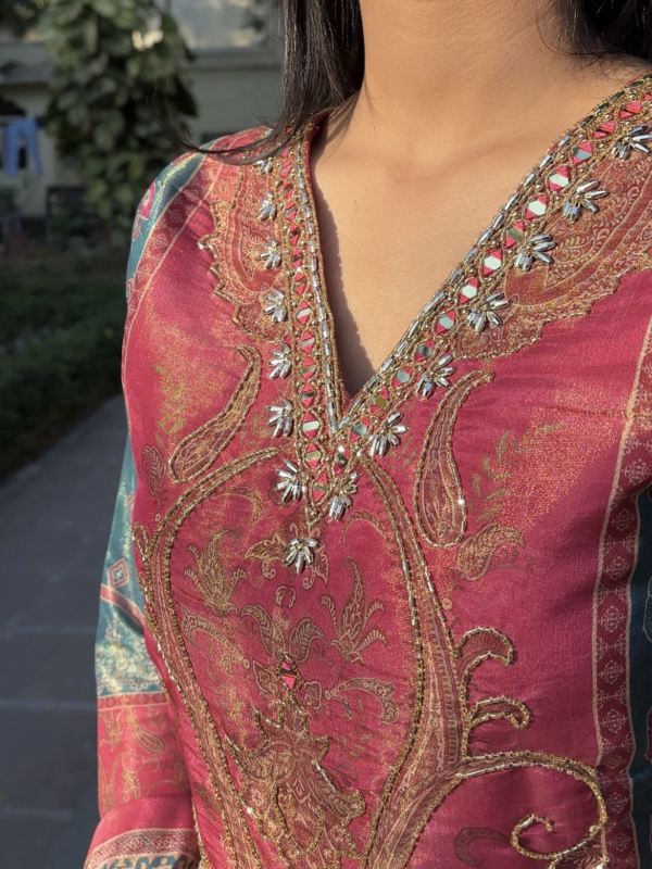 Tissue Shimmer Pakistani Suit Set