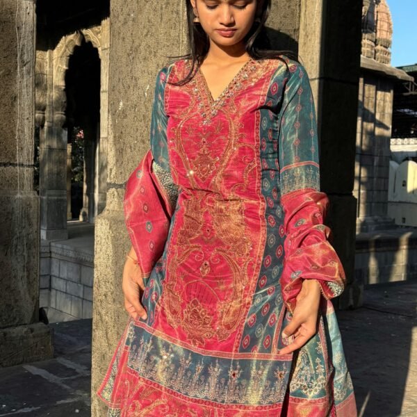 Tissue Shimmer Pakistani Suit Set