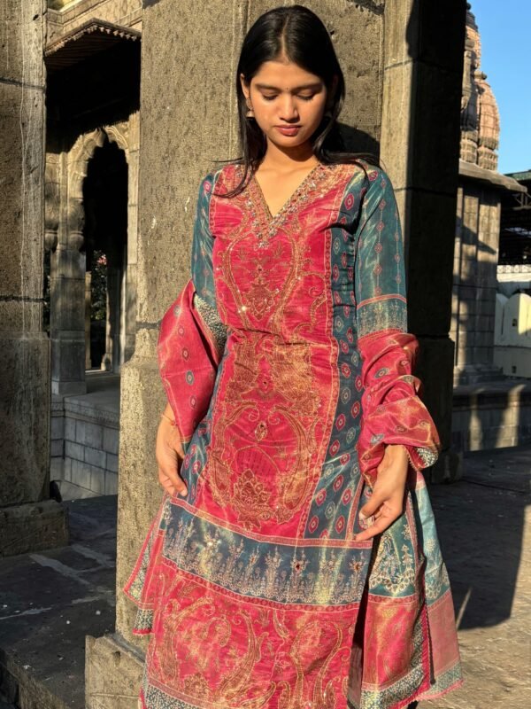 Tissue Shimmer Pakistani Suit Set