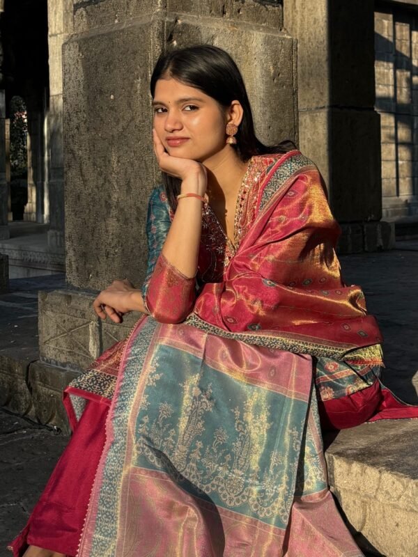 Tissue Shimmer Pakistani Suit Set