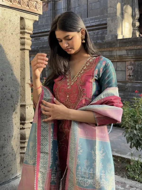 Tissue Shimmer Pakistani Suit Set