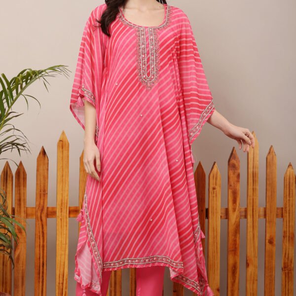 23 Jan- Maxkeystudio25958 Pink Leheria Kaftan Suit Set