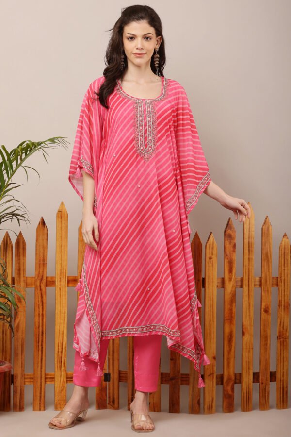 23 Jan- Maxkeystudio25958 Pink Leheria Kaftan Suit Set