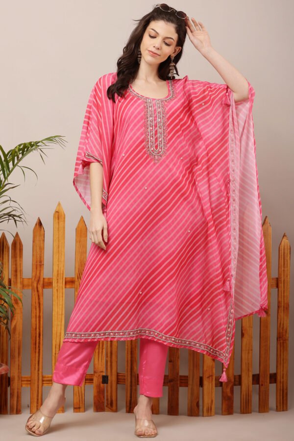23 Jan- Maxkeystudio25967 Pink Leheria Kaftan Suit Set