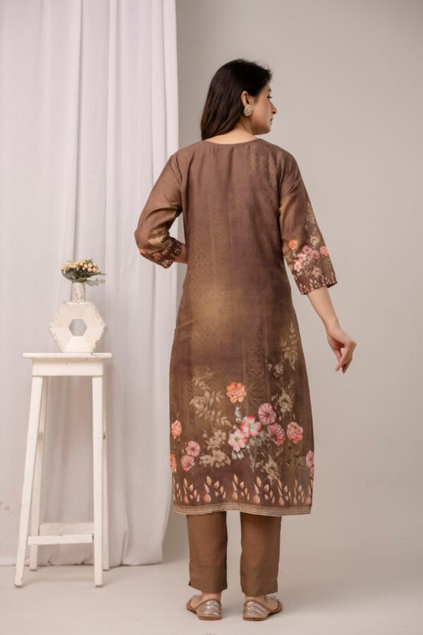 Mud Garden Schiffli Cotton Straight Suit Set