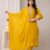 Mustard Yellow Embroidered Straight Suit Set