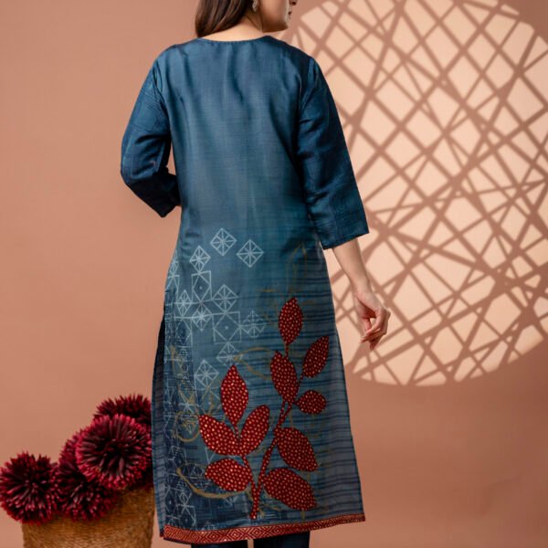 328A4846 Berry Bloom Cotton Straight Suit