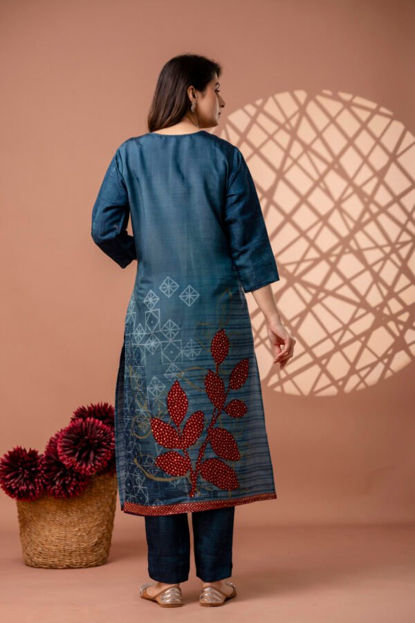 328A4846 Berry Bloom Cotton Straight Suit