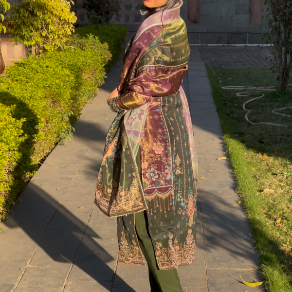 IMG_5740 Pakistani Luxe Green Straight Suit Set