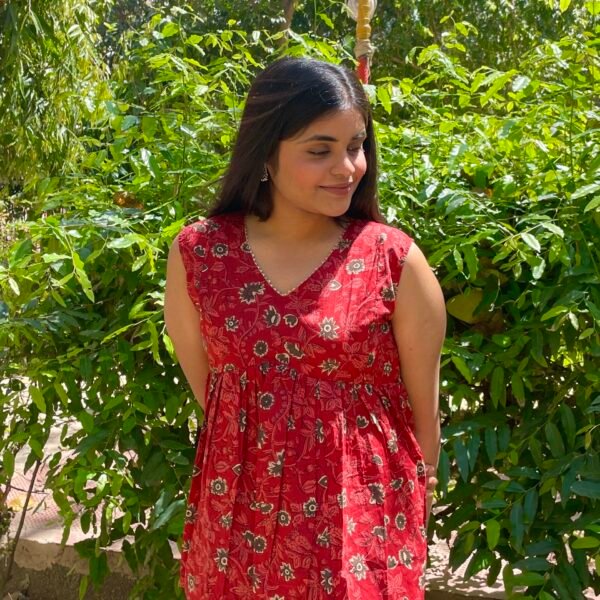IMG_6892 Garden Red Peplum Top