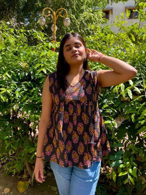 IMG_6980 Poppy Black Peplum Top