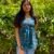 Floral Blue Peplum Top