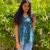 Floral Blue Peplum Top