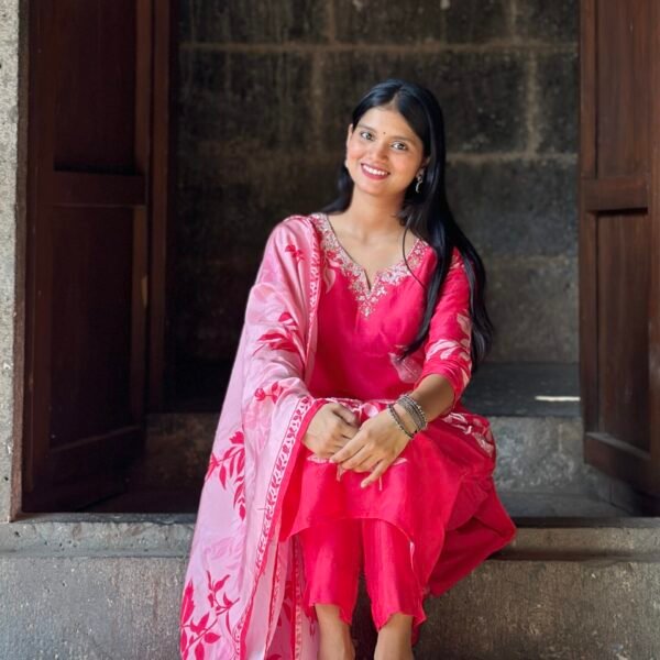 IMG_9007 Blush Petal Raw Silk Embroidered Suit Set