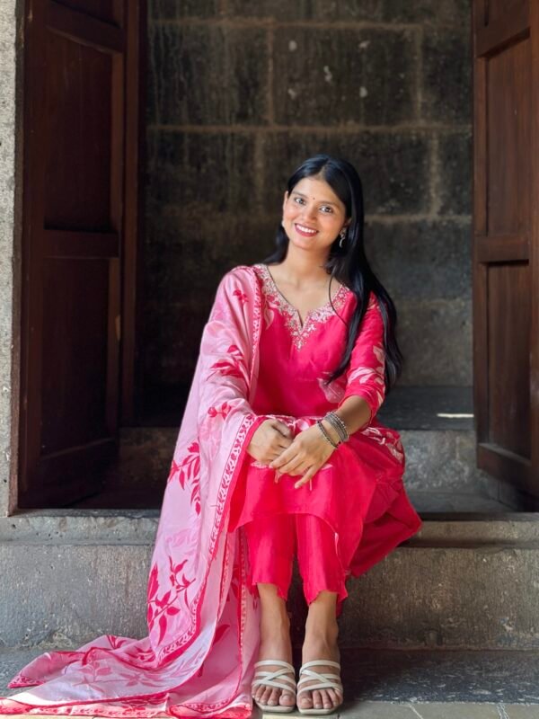 IMG_9007 Blush Petal Raw Silk Embroidered Suit Set