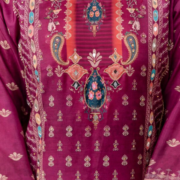 4D3A2788 Fuchsia Dusk Pakistani Royal Silk Suit Set