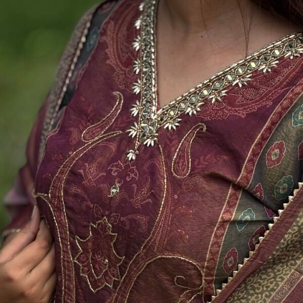 Tissue Shimmer Pakistani Suit Set