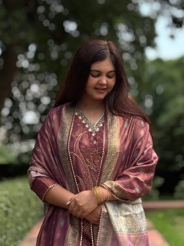 Tissue Shimmer Pakistani Suit Set