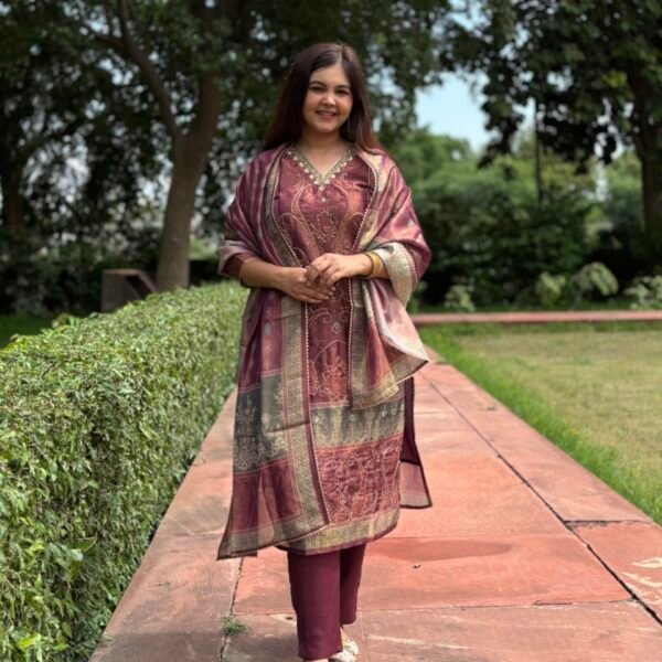 Tissue Shimmer Pakistani Suit Set
