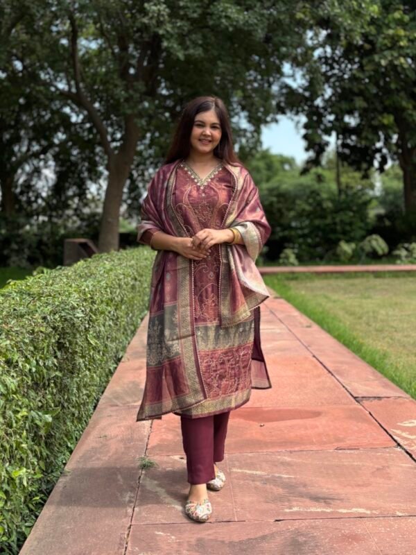 Tissue Shimmer Pakistani Suit Set