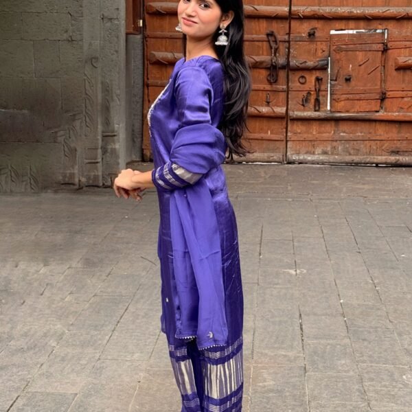 IMG_5092 Purple Pure Gajji Silk Embroidered Suit Set