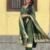 Olive Green Pure Banarasi Raw Silk Embroidered Suit Set