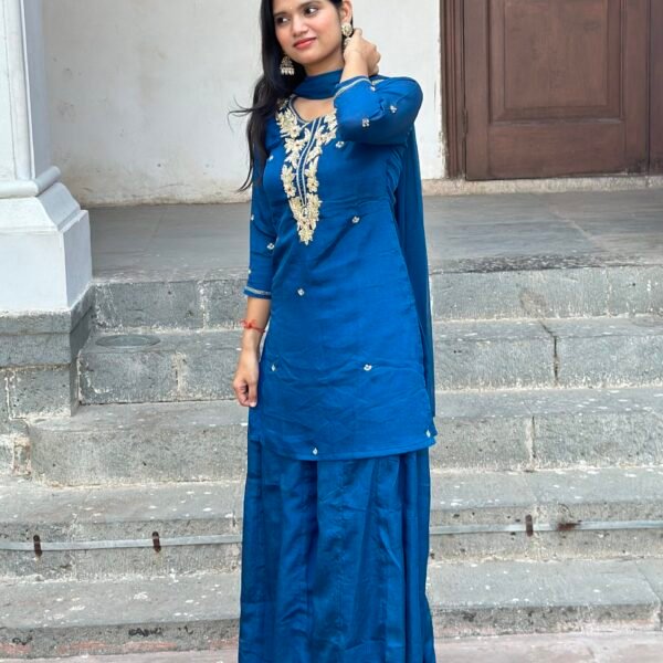 IMG_6475 Gazal Embroidered Sharara Suit Set