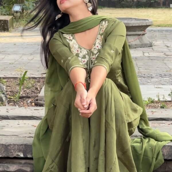 Gurbani Embroidered Sharara Suit Set