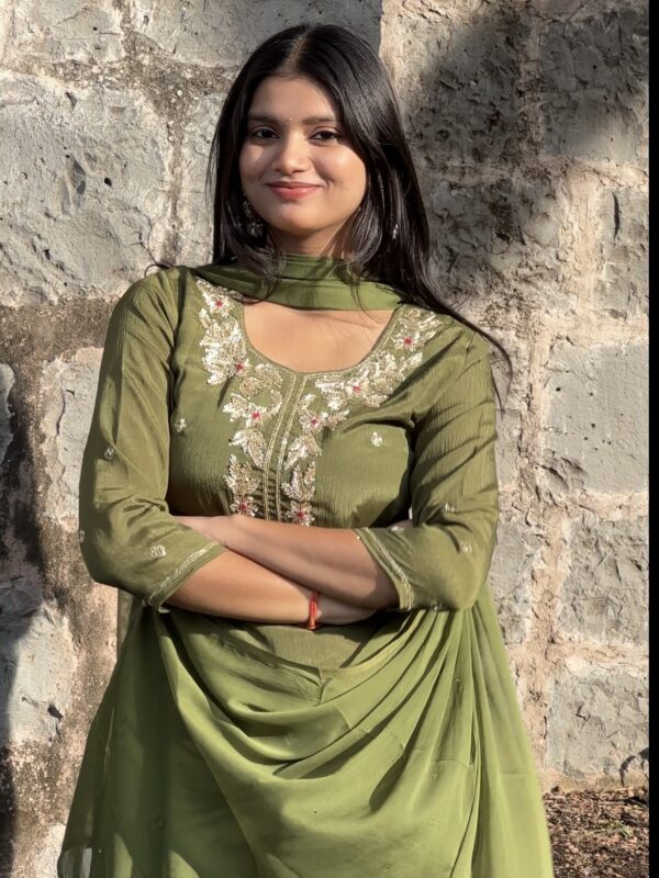 Gurbani Embroidered Sharara Suit Set