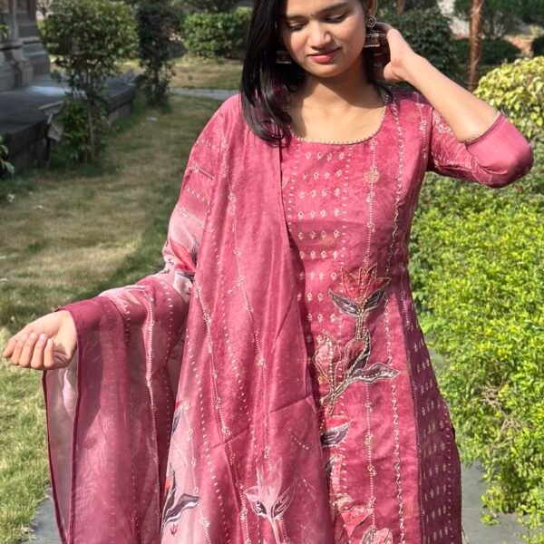 IMG_6784 Kashish Chanderi Jacquard Pakistani Suit