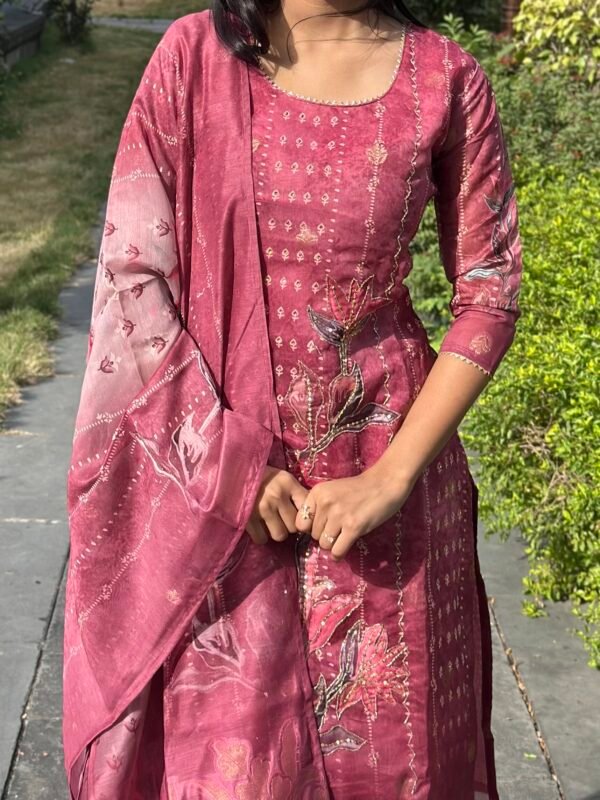 IMG_6785 Kashish Chanderi Jacquard Pakistani Suit