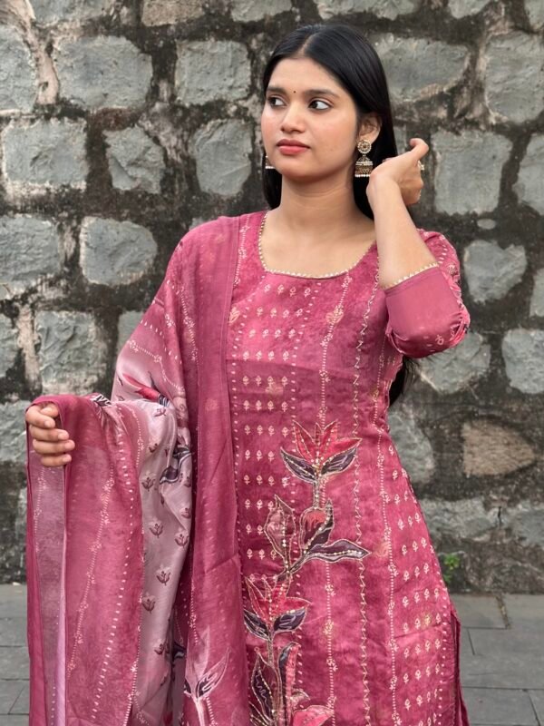 IMG_6787 Kashish Chanderi Jacquard Pakistani Suit