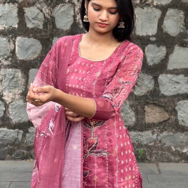 IMG_6789 Kashish Chanderi Jacquard Pakistani Suit