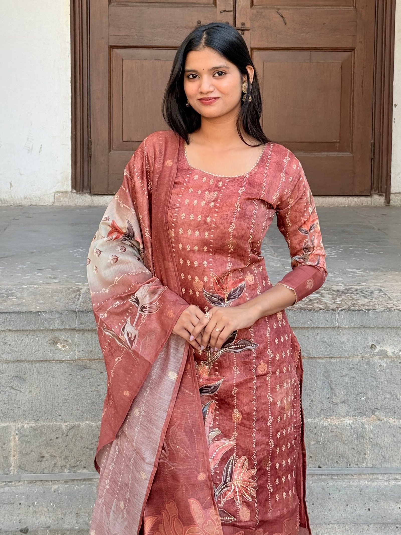 Ibadat Chanderi Jacquard Pakistani Suit