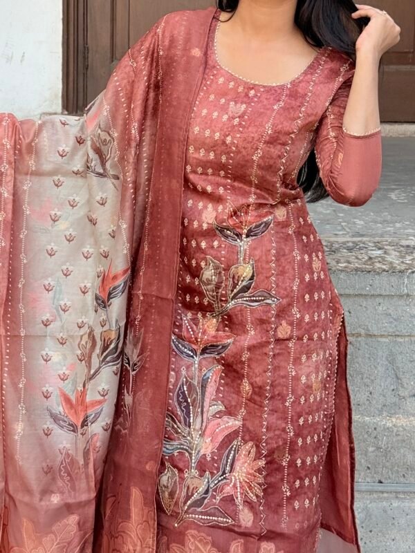 IMG_7201 Ibadat Chanderi Jacquard Pakistani Suit