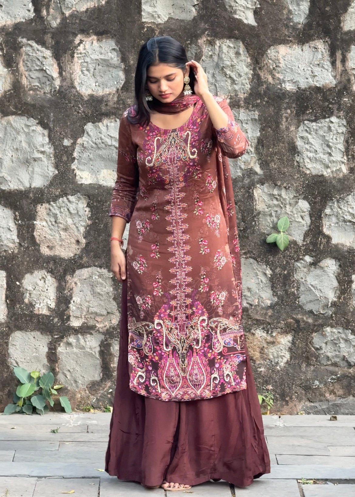 Iniya Embroidered Pakistani Sharara Suit Set