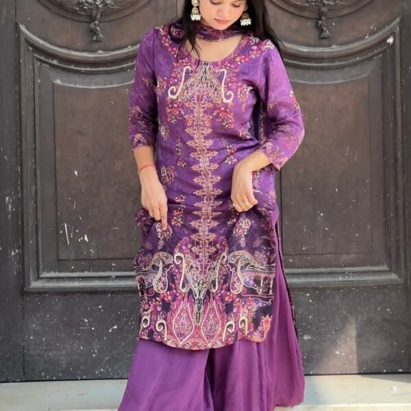 Noorani Embroidered Pakistani Sharara Suit
