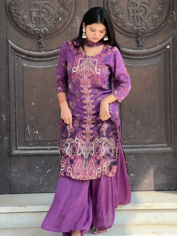 Noorani Embroidered Pakistani Sharara Suit