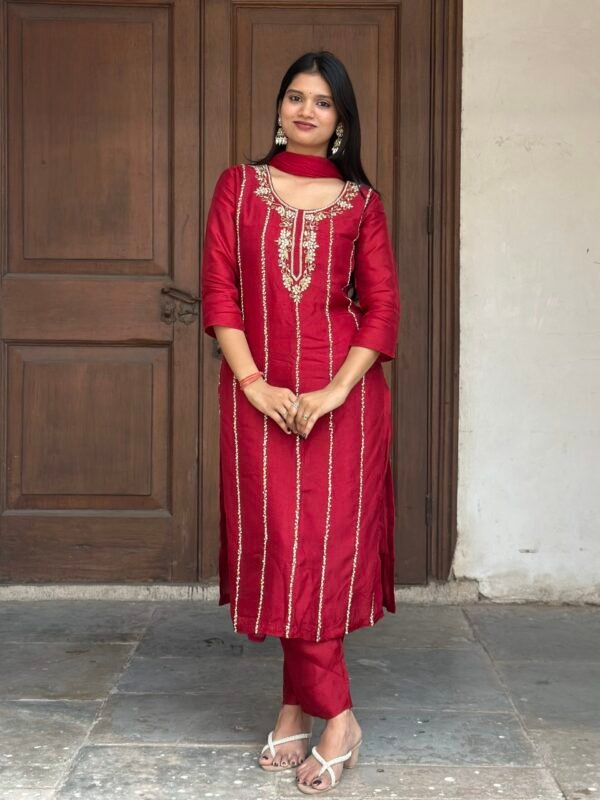 IMG_8992 Meher Dola silk Embroidered suit set