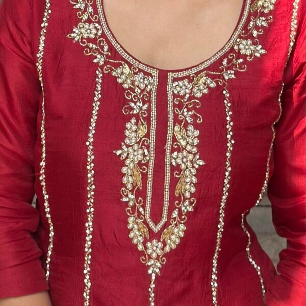 IMG_8996 Meher Dola silk Embroidered suit set