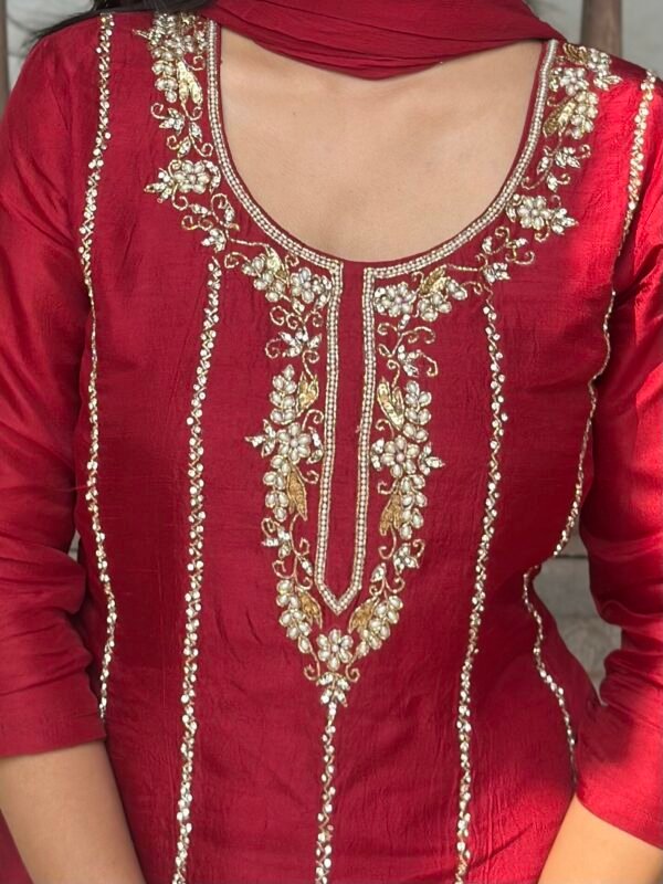 IMG_8996 Meher Dola silk Embroidered suit set