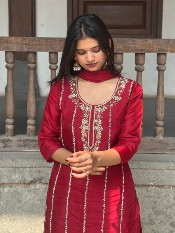 IMG_8997 Meher Dola silk Embroidered suit set