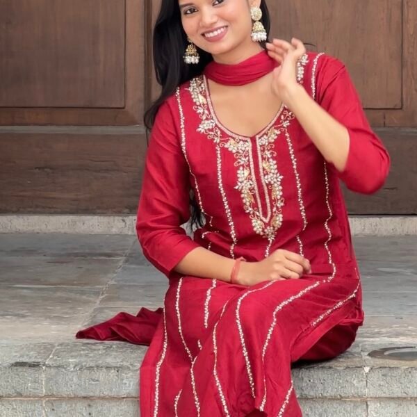 Screenshot Meher Dola silk Embroidered suit set